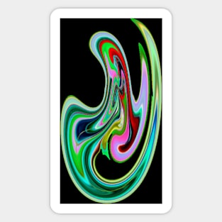 Sensual Abstract Flower Sticker